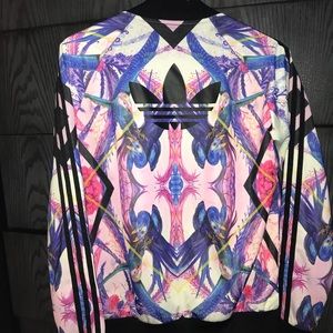 Adidas floral lightweight jacket